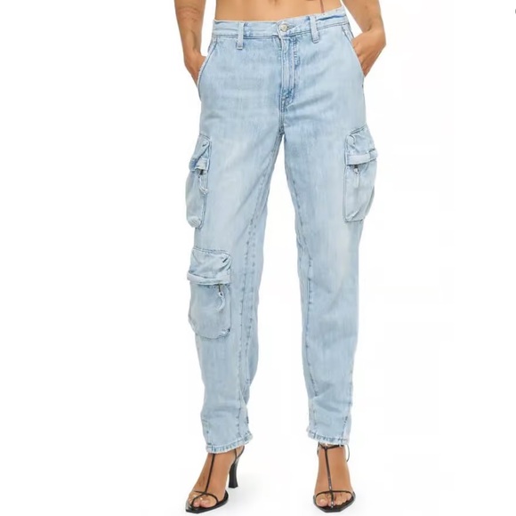 New PISTOLA Bobbie Utility Cargo Jeans in Kanan Wash Size 30